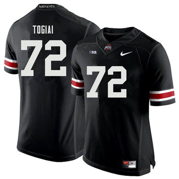 Ohio State Buckeyes #72 Tommy Togiai Men Official Jersey Black